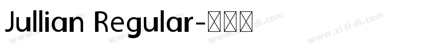 Jullian Regular字体转换
